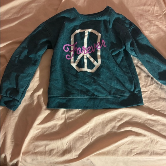 Cat & Jack Teal Fleece Sweatshirt - Picture 1 of 2